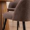 Tokyo ensemble pour salle � manger table � manger naturel �120x120-160-200 incl. 2 rallonges, 6 chaises boucl� marron.