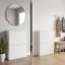 Pisa skoskab med 2 l�ger. Metal hvid. Leveres f�rdig samlet.