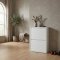 Pisa skoskab med 2 l�ger. Metal hvid. Leveres f�rdig samlet.