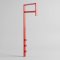 Pisa stumtjener, knager�kke 1 b�jlestang, 3 knager r�d.