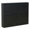Pisa skoskab med 4 l�ger. Metal sort. Leveres f�rdig samlet.