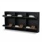 Pisa skoskab med 6 l�ger. Metal sort. Leveres f�rdig samlet.
