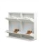 Pisa skoskab med 4 l�ger. Metal hvid. Leveres f�rdig samlet.