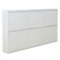 Pisa skoskab med 6 l�ger. Metal hvid. Leveres f�rdig samlet.