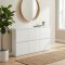 Pisa skoskab med 6 l�ger. Metal hvid. Leveres f�rdig samlet.