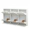 Pisa skoskab med 6 l�ger. Metal hvid. Leveres f�rdig samlet.