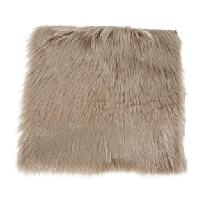Laila lammskinnkudde imiterad 40x40 cm mushroom.