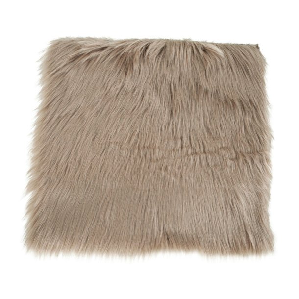 Laila lammskinnkudde imiterad 40x40 cm mushroom.
