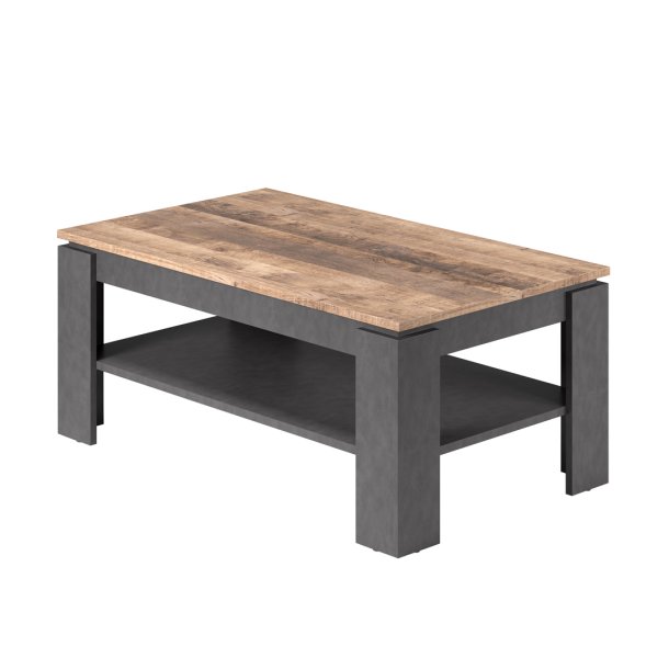 Universal Couchtisch grau Matera dekor, Old Wood dekor.