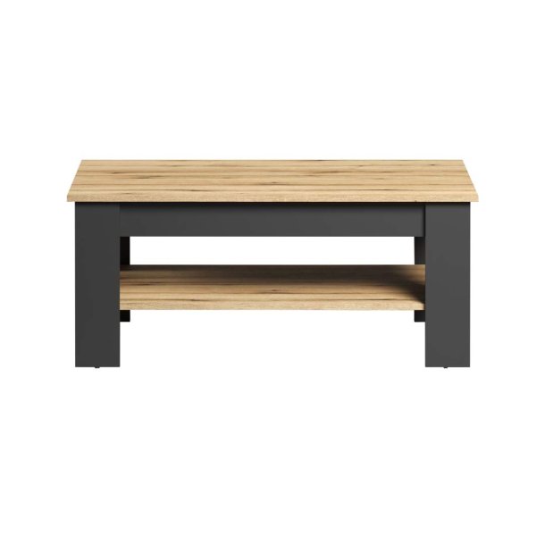 Universal Couchtisch grau, Eiche dekor.