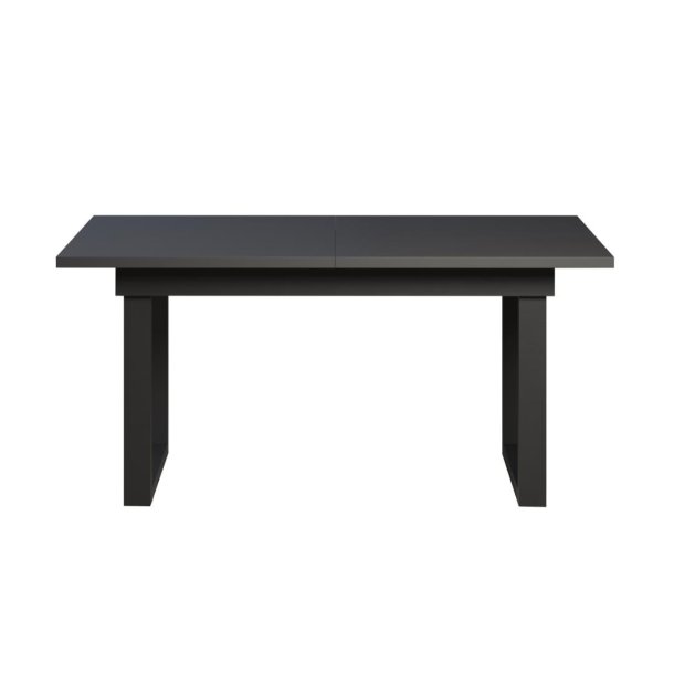 UniversalS eetkamertafel inclusief 1 uitbreidingsplaat antraciet.