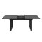 UniversalS eetkamertafel inclusief 1 uitbreidingsplaat antraciet.