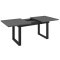 UniversalS eetkamertafel inclusief 1 uitbreidingsplaat antraciet.