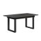 UniversalS eetkamertafel inclusief 1 uitbreidingsplaat antraciet.