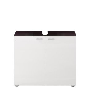 Tetis wastafel wit hoogglans, grijs.