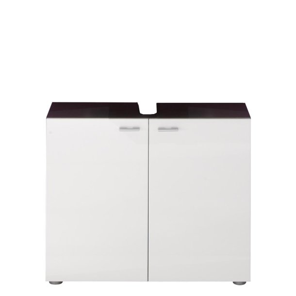 Tetis wastafel wit hoogglans, grijs.