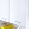 AmandaMandoBea Bad Hochschrank 1 offenes Fach, 4 Tren wei, wei Hochglanz.