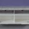 Rock TV mbel 150 cm 1 lge, 4 bne rum Beton dekor, hvid, hvid hjglans.