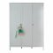 Ory Kleiderschrank 3 Tren, weiss.