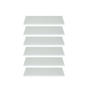 OleGarderobe 6 extra Ablagen wei.