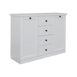 Brax Sideboard 2 Türen und 4 Schubladen, weiss.