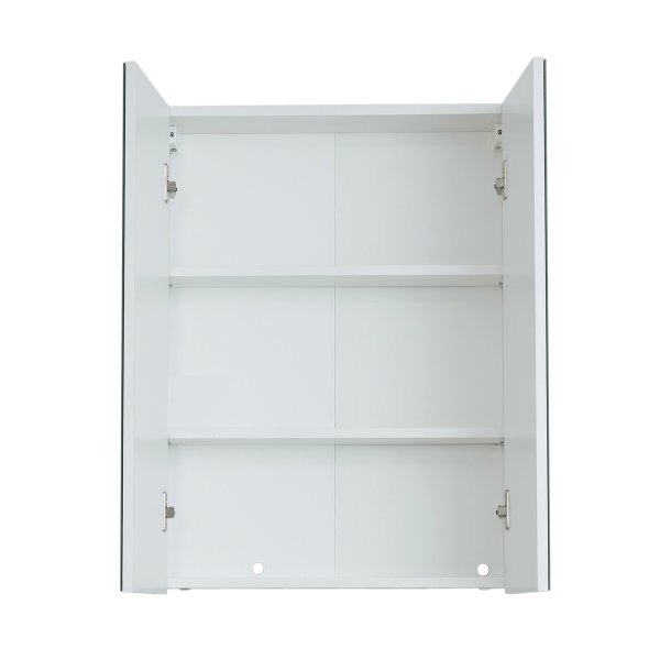 Line/SkinBD Spiegelschrank 2 Tren wei, Spiegelglas.