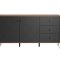 Montez Sideboard 2 Tren, 3 Schubladen, graphite.