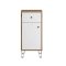 Touch Badschrank wei matt, Eiche dekor.