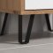 Touch Badschrank wei matt, Eiche dekor.