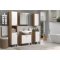 Touch Badschrank wei matt, Eiche dekor.