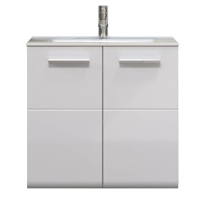 Riva tvättskp 2 dörrar, vit högglans, gr.