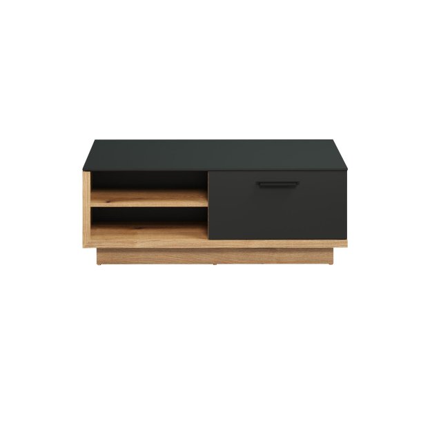 Synnax Couchtisch 2 Klaptren, 4 Ablagen grau,Eiche dekor.
