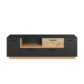 Synnax TV mbel 2 lger, 2 klaplger, 1 hylde, 1 skuffe gr,egetr dekor.