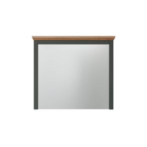 Stanton spegel gr�n, ek dekor.