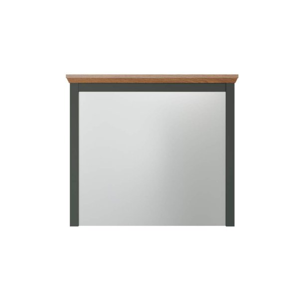 Stanton spegel gr�n, ek dekor.