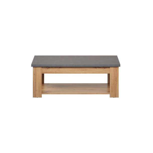 Follow table basse gris, chne dcor.