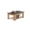 Follow table basse gris, chne dcor.