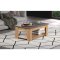 Follow table basse gris, chne dcor.