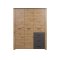 FollowSZ Kleiderschrank Eiche dekor, grau.