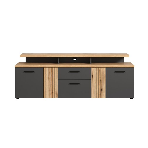 Esteban TV Tisch 5 T�ren, 1 Schublade, 2 Regale Antracit.
