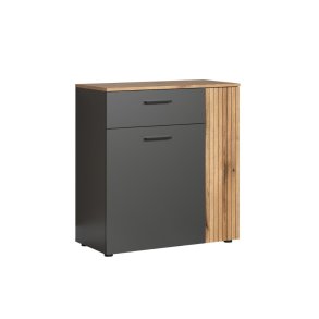 Esteban Sideboard 2 T�ren, 1 Schublade Antracit.