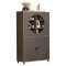 Fusion Vitrinenschrank 4 T�ren Bronze-Dekor.