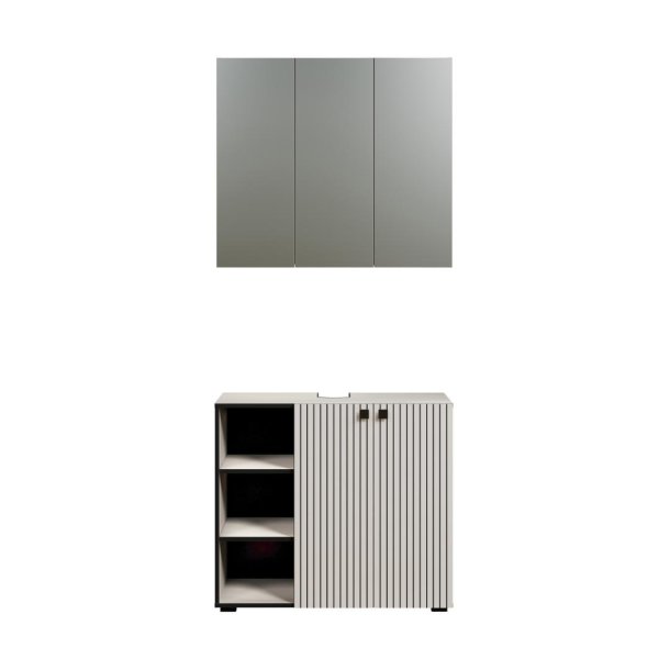 PureBliss badrumsm�bler tv�ttsk�p och spegelsk�p kashmir.