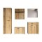 PureBliss garderobe opstelling 5 delen eiken decor.