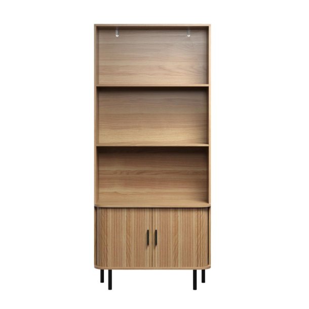 Ronin regał 2 drzwi żaluzjowe, 3 p�łki dąb dekor.