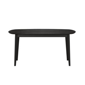 Ronin Esstisch 90x160cm Asche-Dekor schwarz.