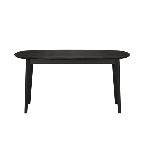 Ronin Esstisch 90x160cm Asche-Dekor schwarz.