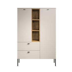 SaoPaulo Vitrinenschrank 2 T�ren, 2 Schubladen, 3 Regale Kashmir.