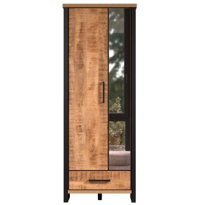 Enna garderobeskap 2 d�rer, 1 skuffe mango dekor.