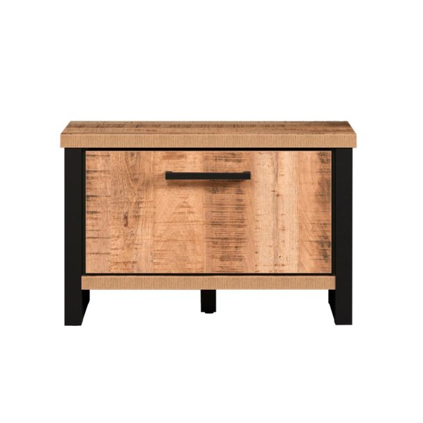 Enna benk med oppbevaring mango dekor.